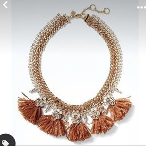 BANANA REPUBLIC | raffia statement necklace